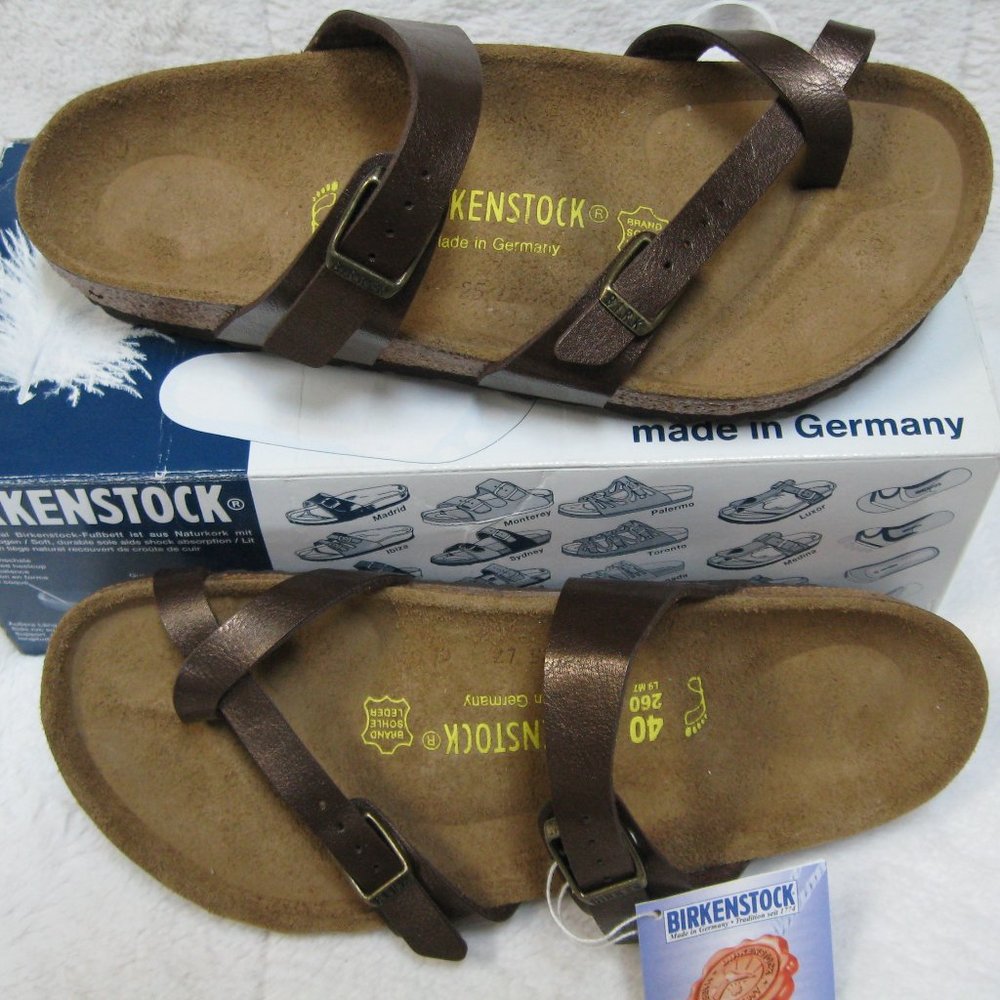 Birkenstock MAYARI Graceful Toffee Birko Flor 40 R US W 9 M 7